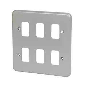 Honeywell K3496Alm Meta Grid+ Plate - 6 Gang
