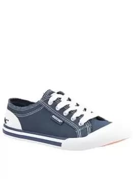 Rocket Dog Jazzin Plimsoll - Navy, Size 3, Women