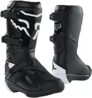 FOX Comp Youth Motocross Boots, black-white, Size 38, black-white, Size 38