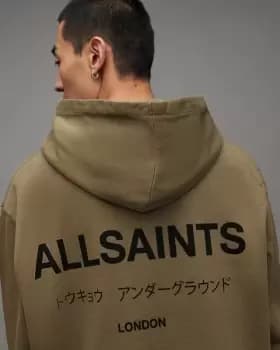 AllSaints Underground Relaxed Fit Pullover Hoodie