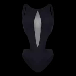 Women One Piece Trikini Graphic Swimsuit Solid - Lenora - Black - Size XS - Vilebrequin