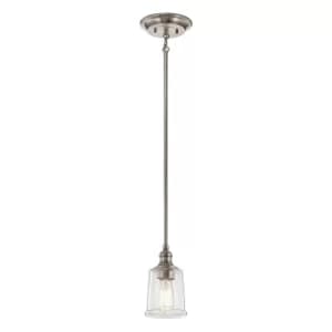 Waverly 1 Light Mini Pendant, Classic Pewter, E27