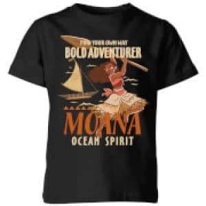 Moana Find Your Own Way Kids T-Shirt - Black - 11-12 Years