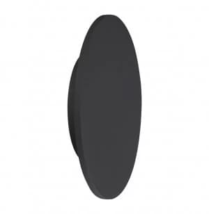 LED Ceiling, Wall Light 38cm Round 30W, 3000K, 2400lm, Matt Black