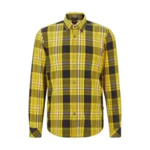 Boss Hugo Boss Rickert Chequered Shirt - Yellow