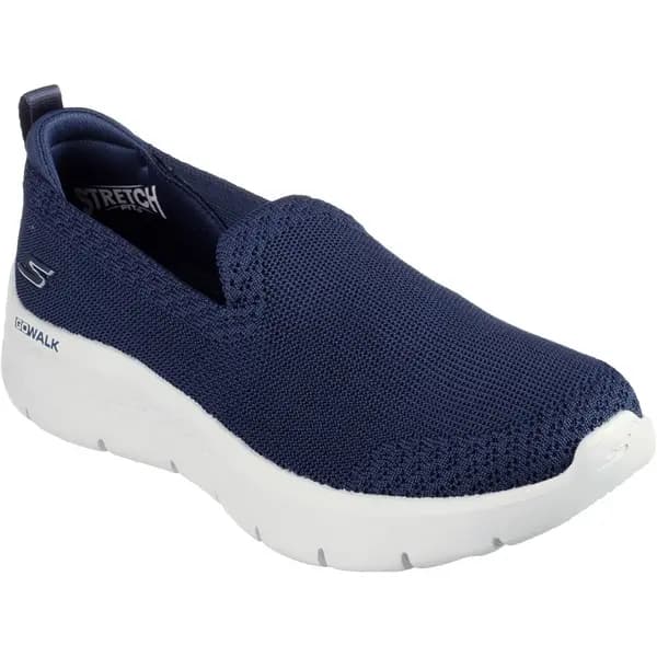 Skechers Go Walk Flex Bright Summer Slip On Walking Trainers Shoes - UK 6