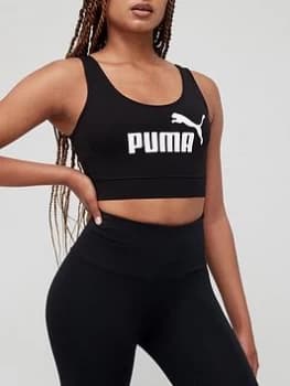 Puma Essential Bra Top - Black Size M Women