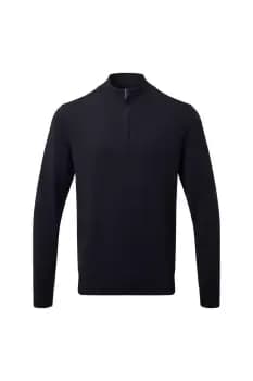 Cotton Blend Zip Sweatshirt