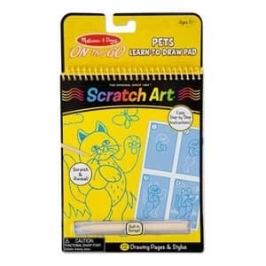 Melissa and Doug On the Go Scratch Art Color Reveal Pad Fairy Tales