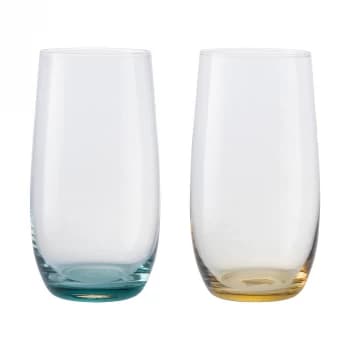 Denby Colours Large Tumblers (Green / Yellow) Set of 2