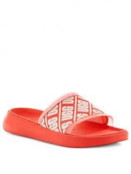 UGG Ruette Slide, Coral, Size 3, Women