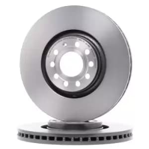 PAIR PAINTED BREMBO BRAKE DISCS 09.A598.11