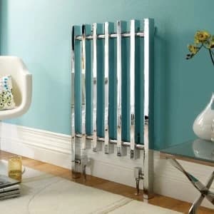 Wickes Dynasty Multi-Column Designer Radiator - Chrome 920 x 570 mm