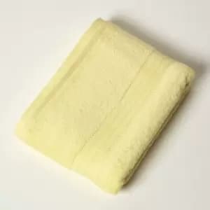 HOMESCAPES Lemon 100% Combed Egyptian Cotton Bath Sheet 500 GSM - Lemon