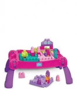 Mega Bloks Build N Learn Table Pink