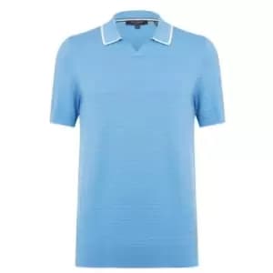 Ted Baker Durdle Text Polo Shirt - Blue