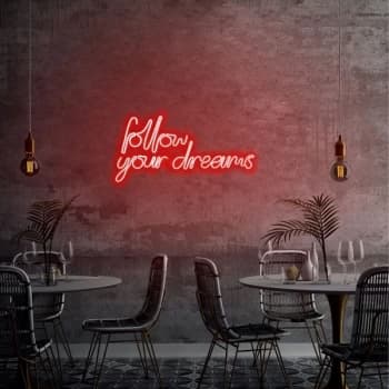Follow Your Dreams - Red Red Wall Lamp