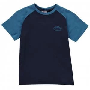 Lonsdale Raglan T Shirt Junior Boys - Navy