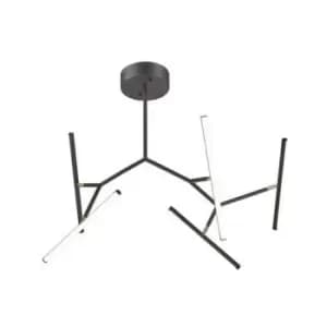 Larissa Lighting - Larissa Kato Ceiling Light 49W 3000K Aluminum, Silicon Sandy Black-Gold