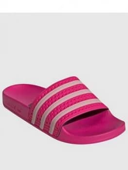 Adidas Adilette - Pink, Magenta, Size 3, Women