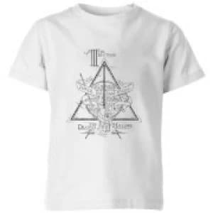 Harry Potter Three Dragons White Kids T-Shirt - White - 11-12 Years