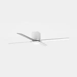 Zonda LED Ceiling Fan White, Sandblasted, 3000-4000-5700K