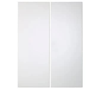 Cooke Lewis Raffello High Gloss White Corner wall door W625mm Set of 2