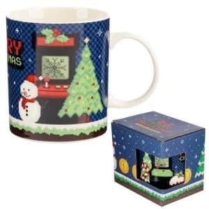 Christmas Game Over New Bone China Mug