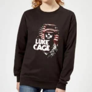 Marvel Knights Luke Cage Womens Sweatshirt - Black