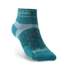 Bridgedale TRAIL RUN Ultralight T2 Merino Sport Low Womens - Large Teal
