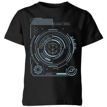 Crystal Maze Futuristic Crystal Kids T-Shirt - Black - 7-8 Years
