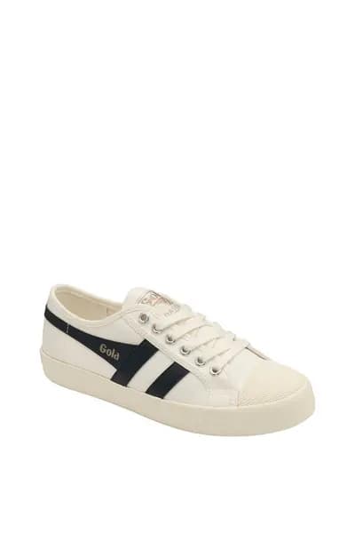Gola 'Coaster' Canvas Lace-Up Trainers Off White