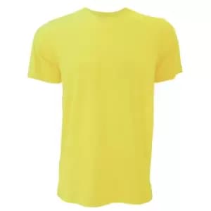 Canvas Unisex Jersey Crew Neck T-Shirt / Mens Short Sleeve T-Shirt (XL) (Heather Yellow Gold)