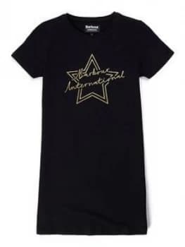 Barbour International Girls Spada Logo Dress - Black