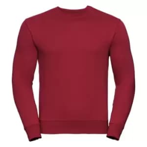 Russell Mens Authentic Sweatshirt (Slimmer Cut) (2XL) (Classic Red)