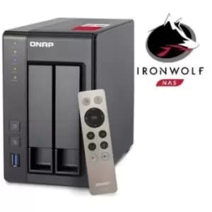 QNAP TS-251+-2G 2 Bay Seagate 2TB - 2GB Desktop NAS