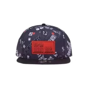 Super Mario Snapback Cap 8-bit AOP