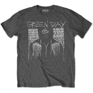 Green Day - Ski Mask Mens Large T-Shirt - Charcoal Grey