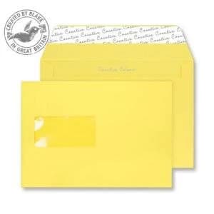 Creative Colour Banana Yellow PS Wallet Window C5 162x229mm Ref