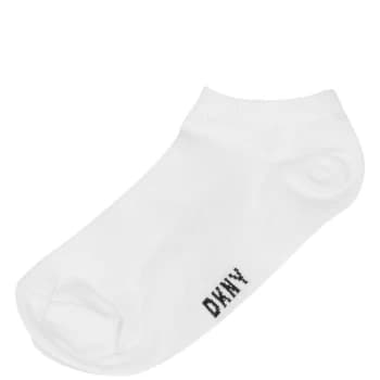 DKNY 3 Pack Trainers Socks - White