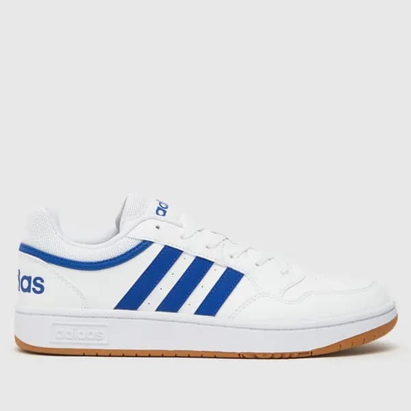 adidas hoops 3.0 trainers in white & blue White/Blue UK 12 (EU 47?)