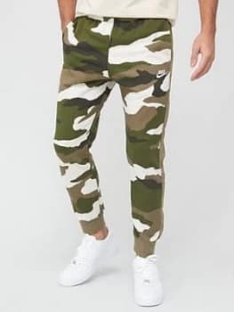Nike Club Camo Joggers - Green/White