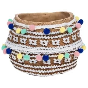 Pampas Aztec Planter Coloured