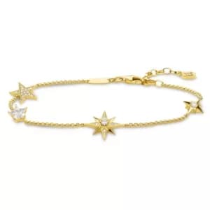 THOMAS SABO Gold Plated Magic Stars Bracelet A1916-414-14-L19V