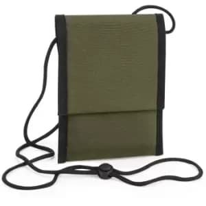 Unisex Adult Recycled Crossbody Bag (One Size) (Military Green) - Bagbase