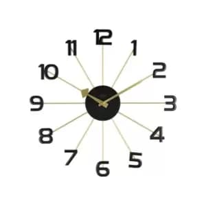 Acctim Astraea Wall Clock Gold/Black