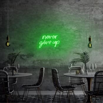Never Give Up - Green Green Wall Lamp