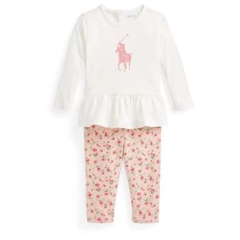 Polo Ralph Lauren Big Polo Player Tee and Legging Sets - Nevis