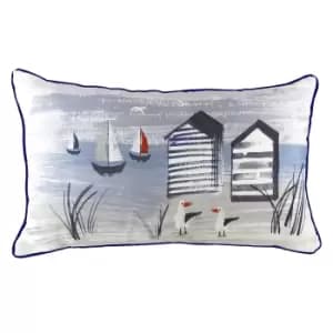 Nautical Beach Rectangular Cushion Multicolour