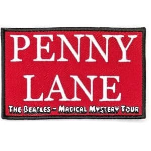 The Beatles - Penny Lane Red Standard Patch